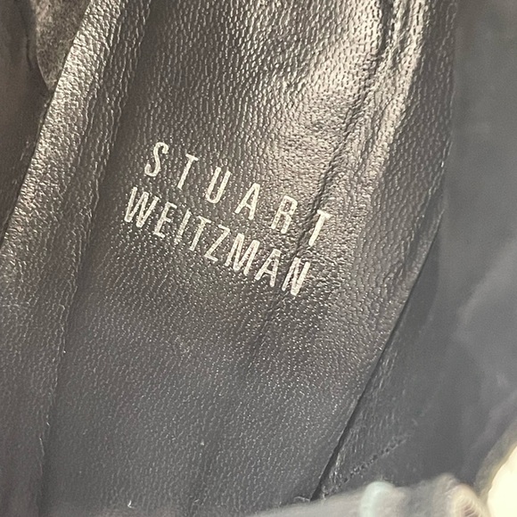Stuart Weitzman Black melange ankle booties size 7.5M - Picture 9 of 12